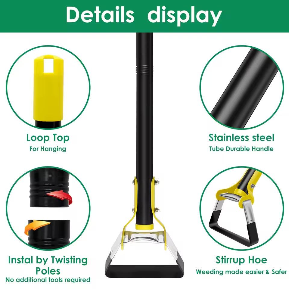 New Garden Hoe Tool
Sharp Stirrup Loop Hoe